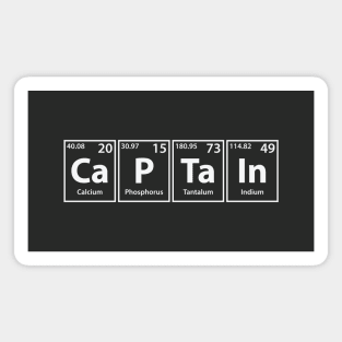 Captain (Ca-P-Ta-In) Periodic Elements Spelling Magnet